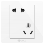 公牛(BULL) 墙壁插座 G07系列 10A斜五孔插座 86型面板G07Z223A 白色 暗装