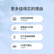 喜临门 城市爱情床垫 泰国进口天然乳胶 抗菌防螨面料 独立袋装弹簧床垫 透气护脊席梦思 蔚蓝 乳胶+独袋（厚度21cm-闪电发货） 1.8米*2米