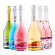 爱之湾起泡酒气泡甜酒女士葡萄酒果酒750ml*6支整箱组合 西班牙进口