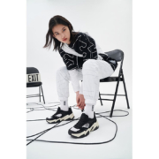 Skechers斯凯奇Reality to idea联名女子厚底老爹鞋熊猫鞋896011 黑色 37