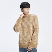 限尺码：GXG 男士撞色提花毛衣 GHC1200105I