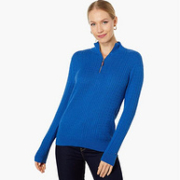 Tommy Hilfiger 汤米·希尔费格 女士¼拉链立领毛衣