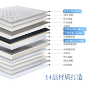 网易严选 3D椰棕弹簧乳胶床垫 邦尼尔整网弹簧床垫 席梦思床垫 偏硬睡感 椰棕款150*200cm