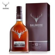 大摩 洋酒 苏格兰单一麦芽威士忌 英国原瓶进口 达尔摩(The Dalmore) 洋酒 700mL 大摩12年 礼盒装
