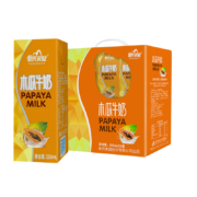 皇氏乳业 木瓜牛奶 250ml*12盒/礼盒装