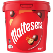 麦提莎Maltesers麦丽素桶装465g 澳洲进口 脆心牛奶巧克力夹心可可巧克力豆朱古力零食巧克力球 1号会员店