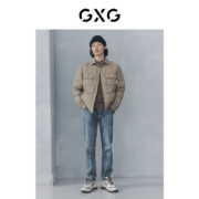 GXG男装 三防短款衬衫轻薄羽绒服外套男士保暖内搭 2022冬季新款