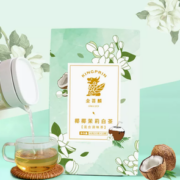 茶韵清香！金菩麟 椰椰茉莉花白茶 12包/盒12.9元包邮（需领券）