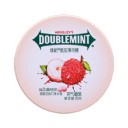 绿箭（DOUBLEMINT）脆皮薄荷糖 冰果脆沁凉荔枝味25g铁盒装  办公室休闲零食糖果