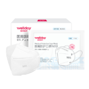 维德（WELLDAY）N95折叠式医用口罩20只/盒 独立包装无菌级防雾霾花粉PM2.5粉尘国标正品GB19083-2010