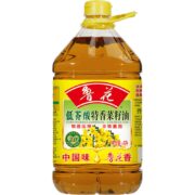 【官方直营】鲁花 低芥酸压榨特香菜籽油4Lx1 食用油家用新日期