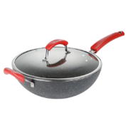 华帝 VATTI C3237 炒锅 不粘锅32cm 炒菜锅 麦饭石色不粘锅  多用煎锅电磁炉燃煤气通用烹饪锅具 C3237