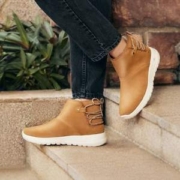 PLUS会员，Skechers 斯凯奇 ON-THE-GO系列 女士保暖加绒休闲雪地靴 15505 3色