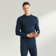Nautica 诺帝卡 22年冬季新款男士半高领保暖内衣套装 2色
