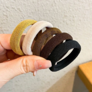彩虹房子 国潮秋冬毛茸 高弹发圈（混色10条）