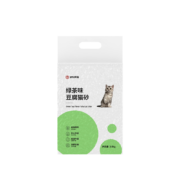 京东京造 绿茶味豆腐猫砂2.6kg低尘2.0颗粒易结团除臭吸水猫砂可冲厕所非混合猫砂