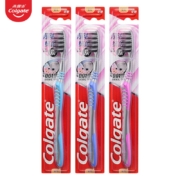 高露洁（Colgate）超洁纤柔备长炭软毛成人牙刷 3支