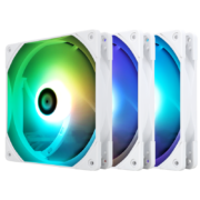 利民thermalright TL-C14W-S X3 14cm机箱纯白幻彩低噪风扇ARGB三连包 PWM 调速风扇  三联包套装风扇