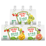 亨氏 (Heinz) 营养计划超金果泥78g*9袋（口味随机 婴儿辅食 果汁泥 宝宝辅食添加初期-36个月适用）