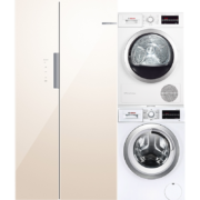 预售：Bosch博世 双开对开门冰箱500升+10公斤滚筒洗衣机+9公斤烘干机冰洗烘套装50S68+282602+875601以旧换新