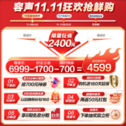 容声【水蓝光系列】519L法式多门四门风冷无霜一级变频双循环家用母婴电冰箱BCD-519WD19MP