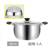 京东特价app：多用不锈钢汤锅 18cm双柄加厚