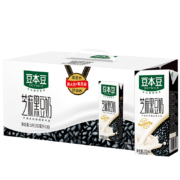 豆本豆 芝麻黑豆奶 250ml*20盒 植物蛋白饮料 黑芝麻+黑豆 学生营养早餐奶