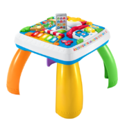 费雪(Fisher-Price) 男孩女孩早教益智玩具角色扮演游戏桌双语玩具桌-智玩宝宝学习桌DWN37