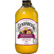 宾得宝 Bundaberg  气泡水 百香果味375ml玻璃瓶装 澳州原装进口