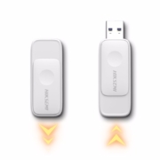 海康威视（HIKVISION）64GB USB3.1U盘星云R32白色 伸缩接口设计 电脑车载投标高速优盘系统盘