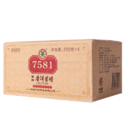 PLUS会员：中茶牌茶叶 云南普洱茶 7581经典标杆熟茶砖 2021年 1kg/四片装