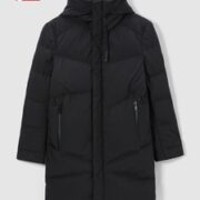 Hieiika/海一家 男士连帽中长款羽绒服外套
