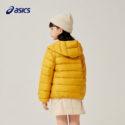 ASICS//亚瑟士童装新款冬季男女中大童轻薄不肿羽绒服外套 753黄色 130cm