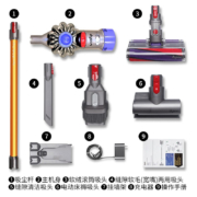 【官翻机】Dyson 戴森吸尘器 戴森V8 系列 无绳手持吸尘器 家用无线吸尘器国行 V8 Fluffy Origin 官方标配