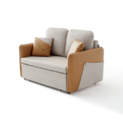 全友（QUANU） 家居沙发床现代简约科技布沙发小户型客厅单双人多功能两用折叠布艺沙发床102686 玉米糖|102686B-1沙发床(1.38m)