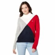 Tommy Hilfiger 汤米·希尔费格 女式拼色圆领毛衣