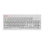 樱桃（Cherry）G80-3494LTCEU-0 机械键盘 有线键盘 游戏键盘 全尺寸键盘 经典复古 白色 silence黑轴