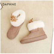 百亿补贴：DAPHNE 达芙妮 卡通鹿角雪地靴