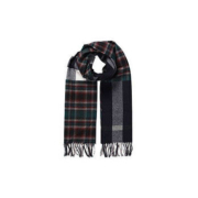 BURBERRY 博柏利 经典格纹拼接流苏围巾 40601141