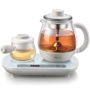 小熊（Bear） 养生壶煮茶器煮茶壶 0.8L蒸汽喷淋式蒸茶壶304家用不锈钢烧水壶