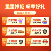 星星（XINGX） 219升 商用家用单温单箱冰柜 冷藏冷冻转换冷柜 顶开门冰箱 BD/BC-219E