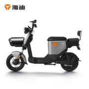 雅迪（yadea）长续航电动车成人电瓶车新国标欧逸升级版电动自行车锂电池两轮电动车代步电动车48V24A灰