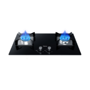 美的（Midea）燃气灶天然气 双灶具 家用5.0kW猛火灶台嵌两用 钢玻面板 一级能效 以旧换新Q230B