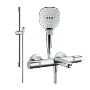 汉斯格雅 Hansgrohe  飞雨Select S120 3速节水型恒温下出水浴缸龙头套餐