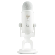 罗技（Logitech） blue yeti大雪怪麦克风USB录音电容麦克风全民K歌话筒电脑直播设备 Yeti 极光白 USB即插即用麦克风