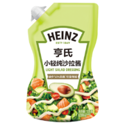 亨氏(Heinz) 沙拉酱 小轻纯沙拉酱 脂肪减半 蔬菜水果沙拉寿司酱 175g 卡夫亨氏出品