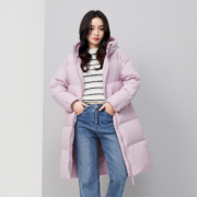 聚划算百亿补贴：雪中飞  H版型连帽外套 中长款羽绒服