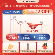 福库（CUCKOO）韩国原装进口IH电磁加热电饭锅3升 钻石聚能内胆智能预约多功能家用高压电饭煲 CRP-BH0650FD （3L 1-4人份）