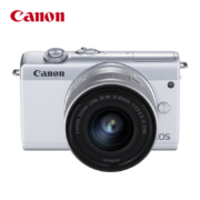 佳能（Canon）EOS M200  微单数码相机 白色15-45标准变焦镜头套装 （约2410万像素/眼部追焦）