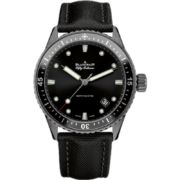 宝珀（blancpain） 宝珀-五十噚系列瑞士手表男士自动机械腕表 5000-0130-B52A 黑盘 43.6mm